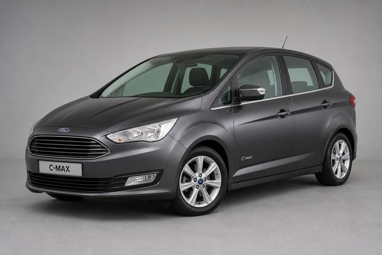 Silver 2018 Ford C-Max in a Professional Studio