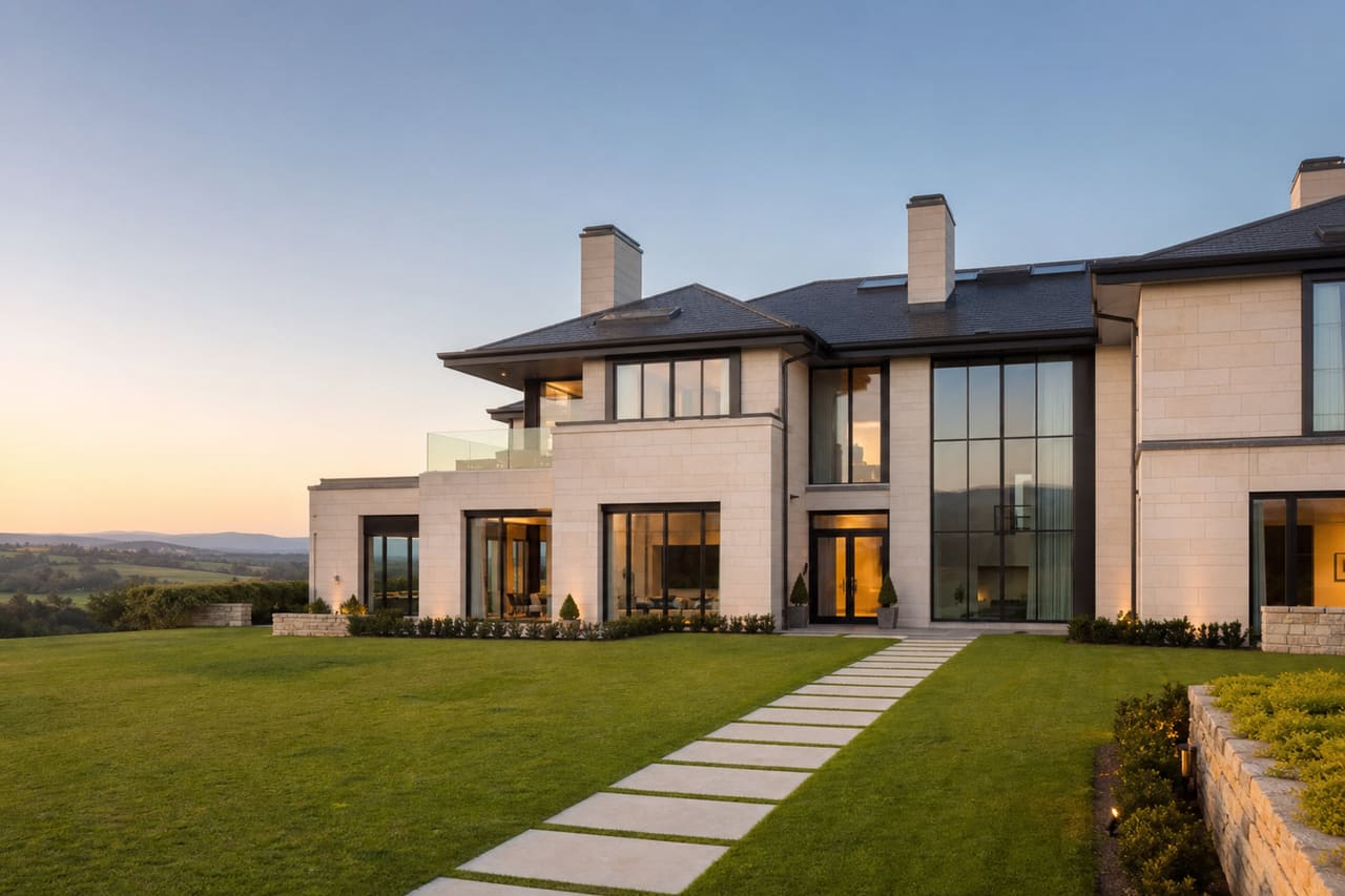 Modern Luxury Villa at Tullamore with Manicured Gardens