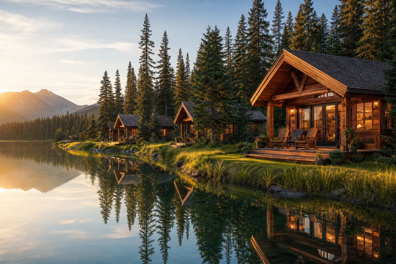 Cozy Lakefront Cabins at a Peaceful Forest Resort