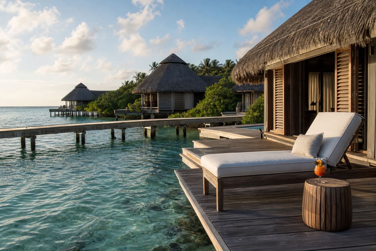 Luxury Overwater Bungalows at a Belizean Tropical Resort