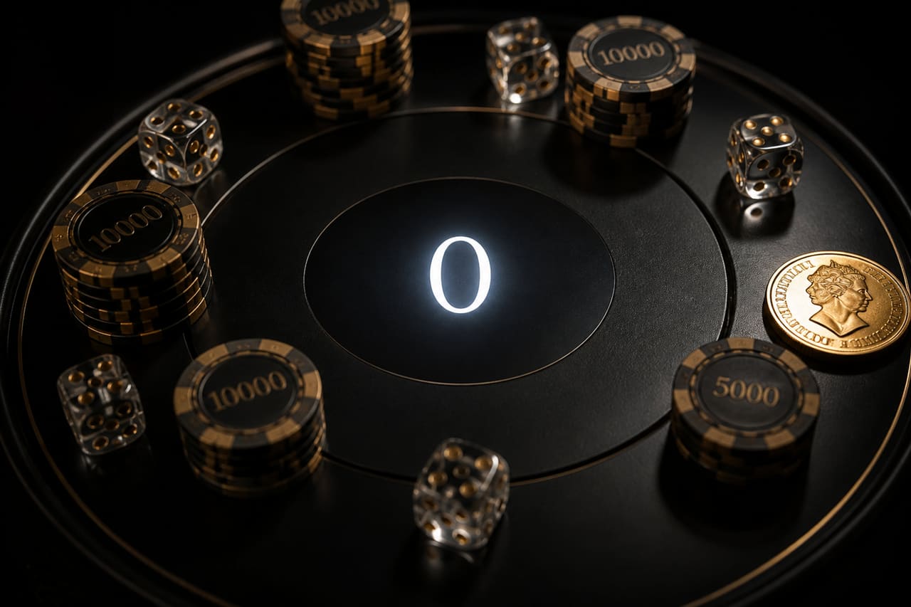 Luxury Gaming Board and Poker Chips for High Stakes Game