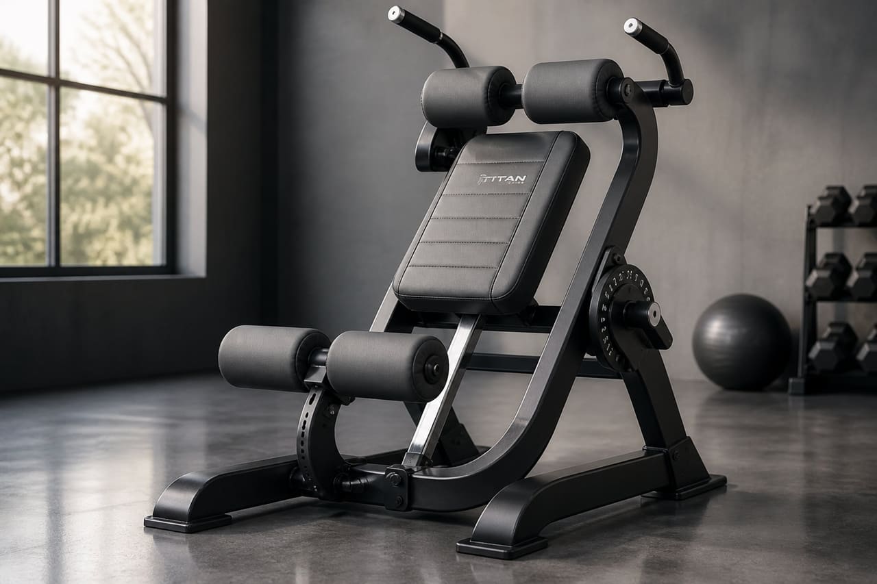 Modern Abs Flex Machine in a Minimalist Gym Studio
