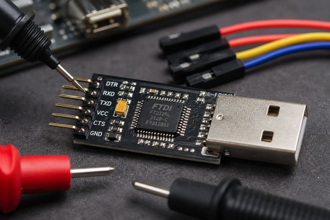 Ftdi Ttl USB to Serial Adapter on Electronics Workbench