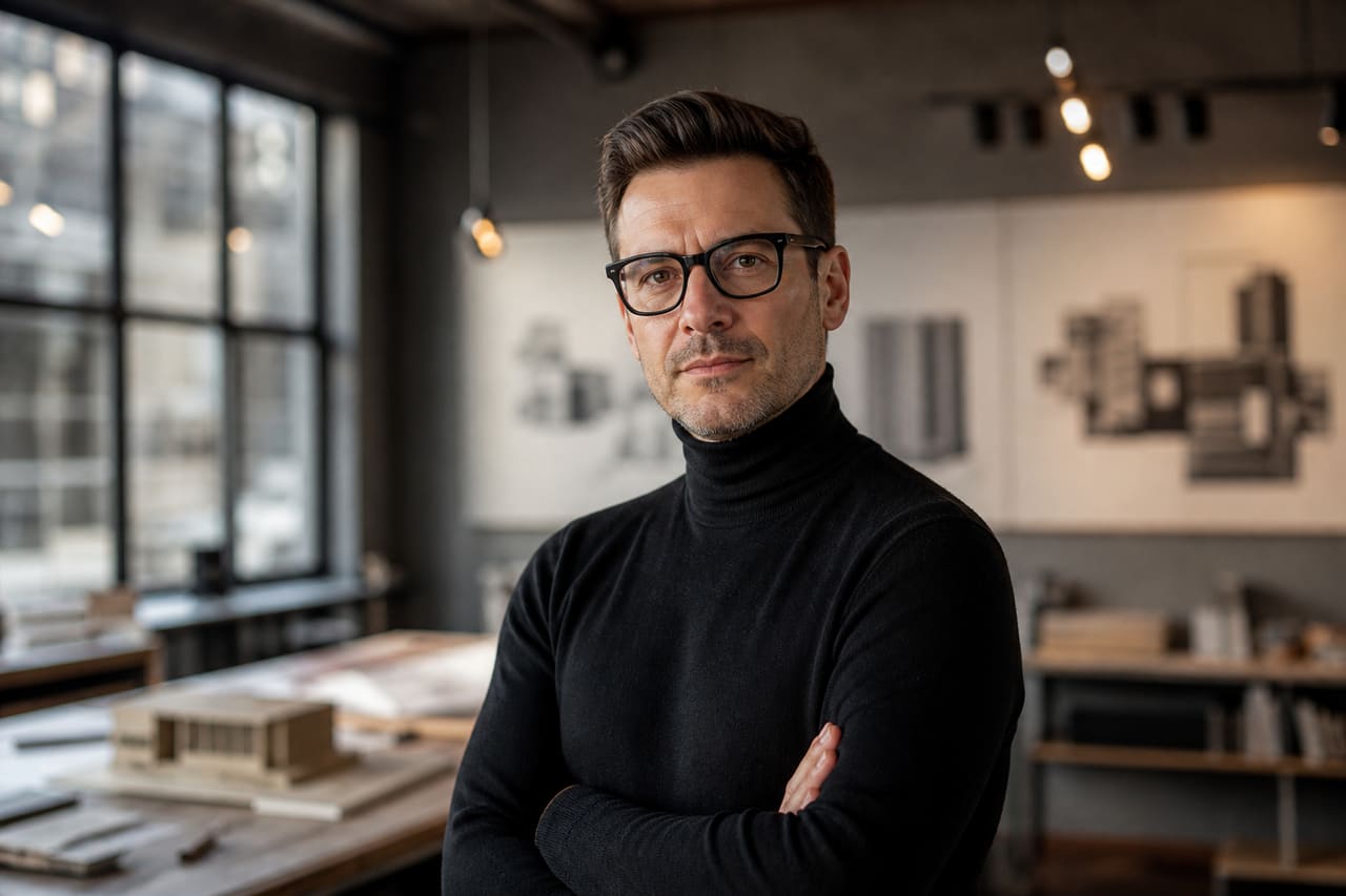 Professional Portrait of a Creative Director in a Modern Studio