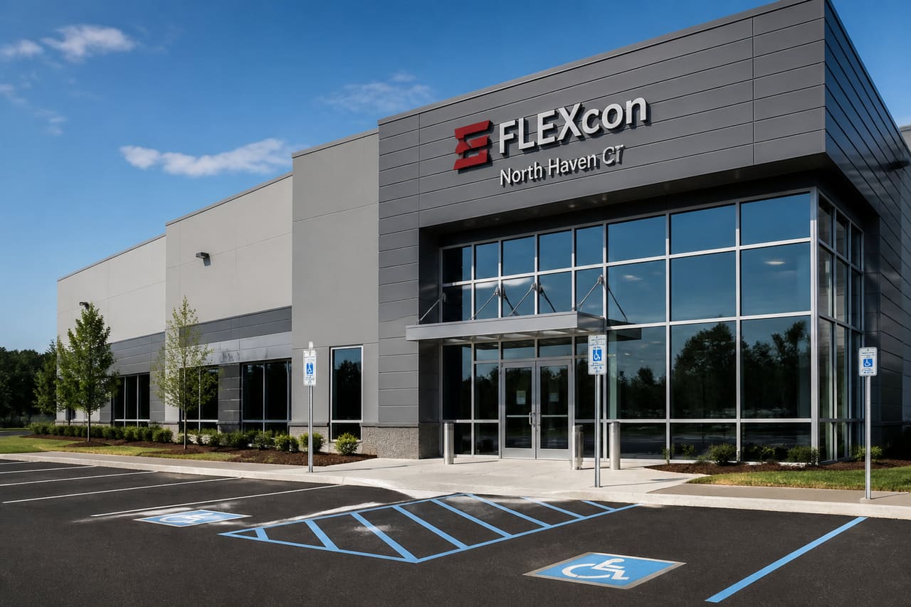 Modern Commercial Building Exterior in North Haven Connecticut