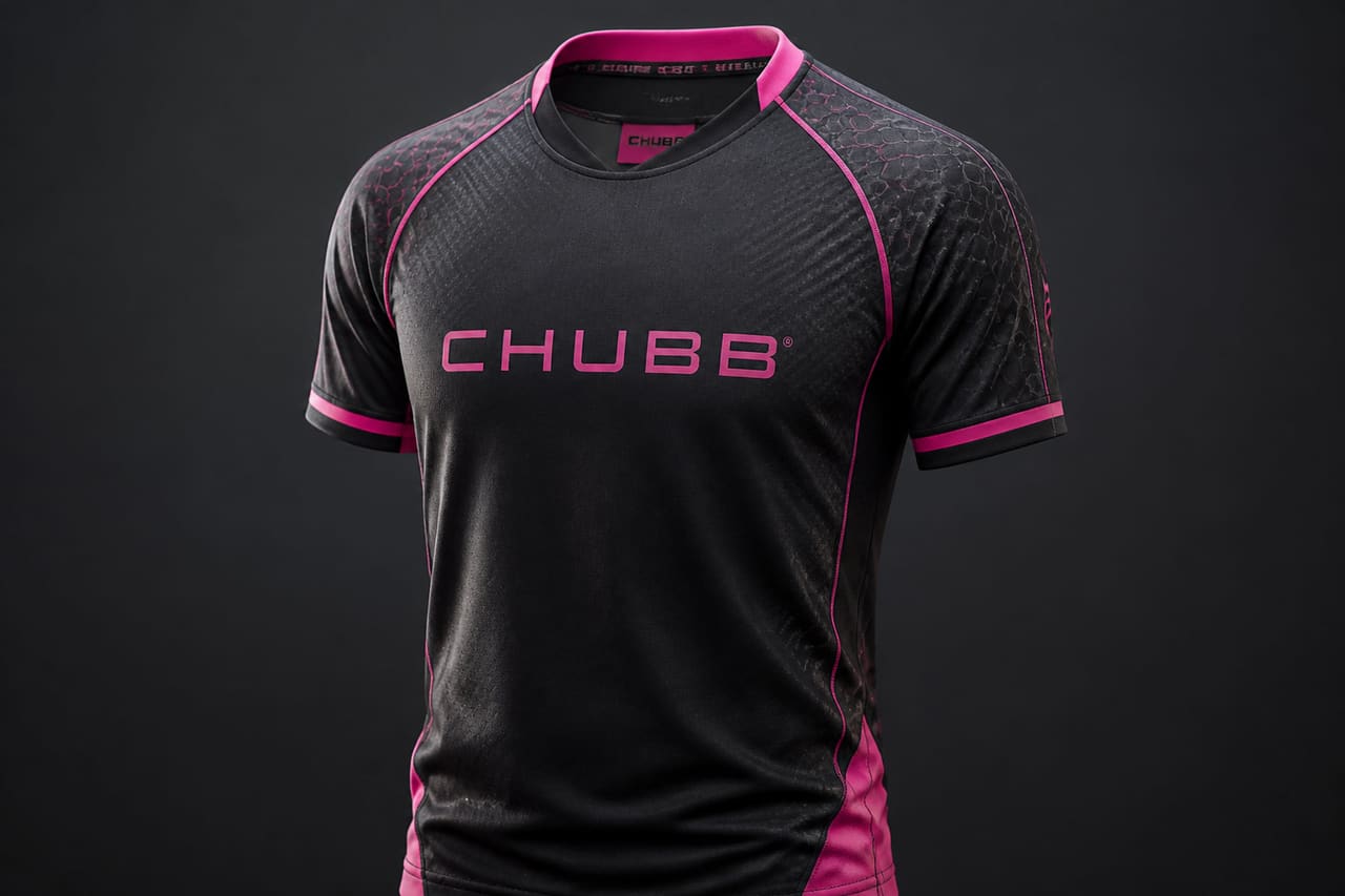 Athletic Chubb Jersey Displayed on a Ghost Mannequin