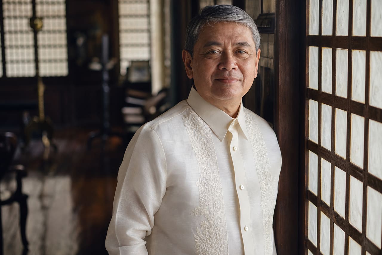 Portrait of a Mature Filipino Man in Traditional Attire