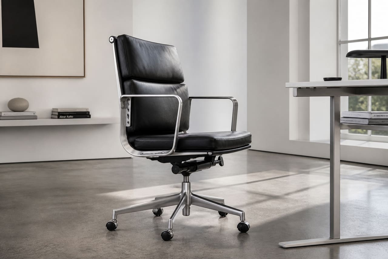 Aluminum Group Office Chair in a Minimalist Modern Workspace