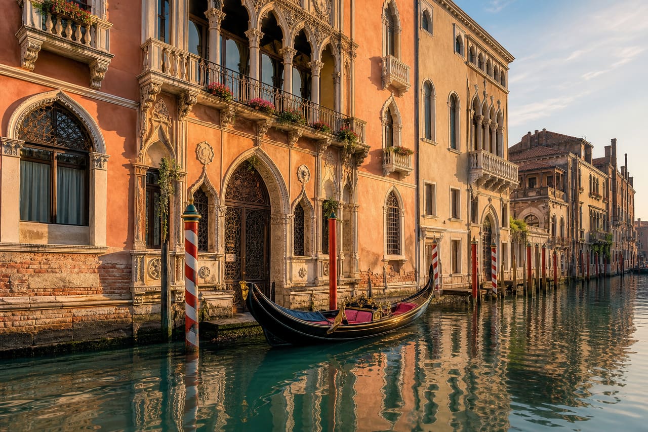 Luxury Venetian Waterfront Villas with Traditional Architecture