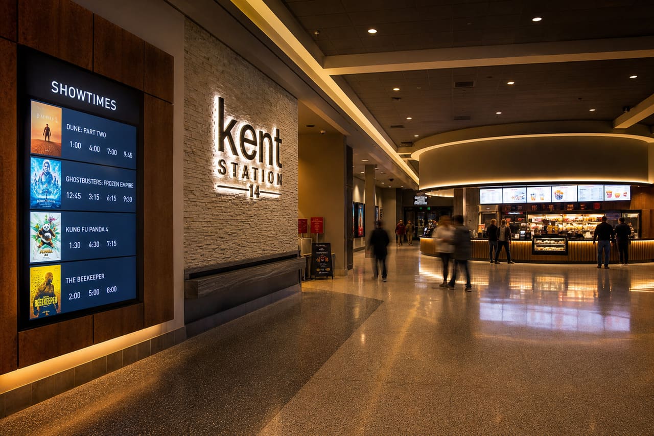 Modern Cinema Lobby in Kent Ohio