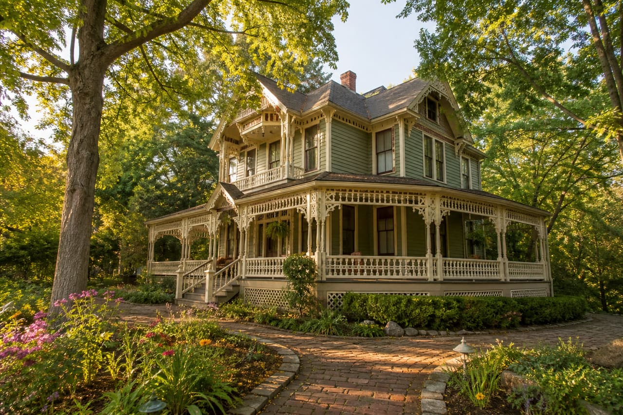 Victorian Historic Home with Wraparound Porch in Arkansas