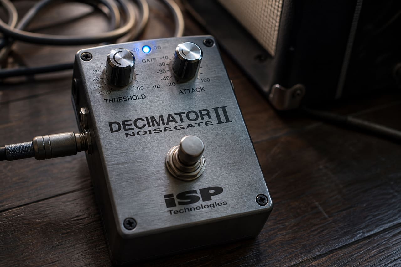 Noise Gate Pedal on a Studio Floor