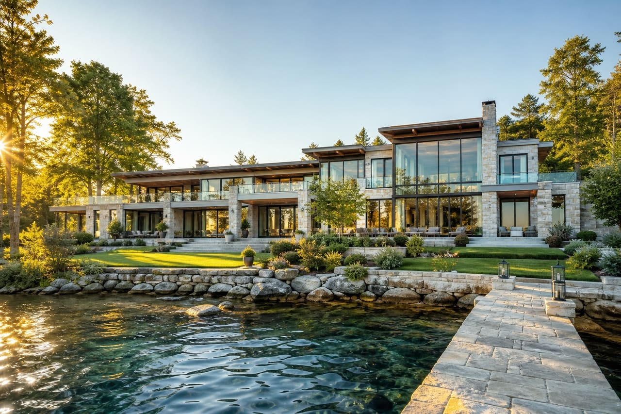 Luxury Waterfront Mansion on the Shores of Ellison Bay