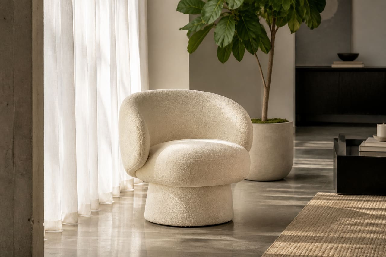 Modern Aragon Chair in a Minimalist Living Room