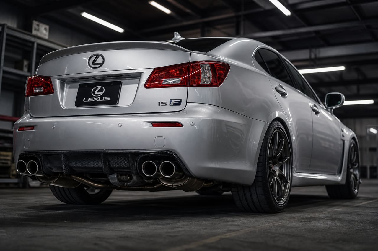 Lexus Is F with Performance Aftermarket Exhaust System