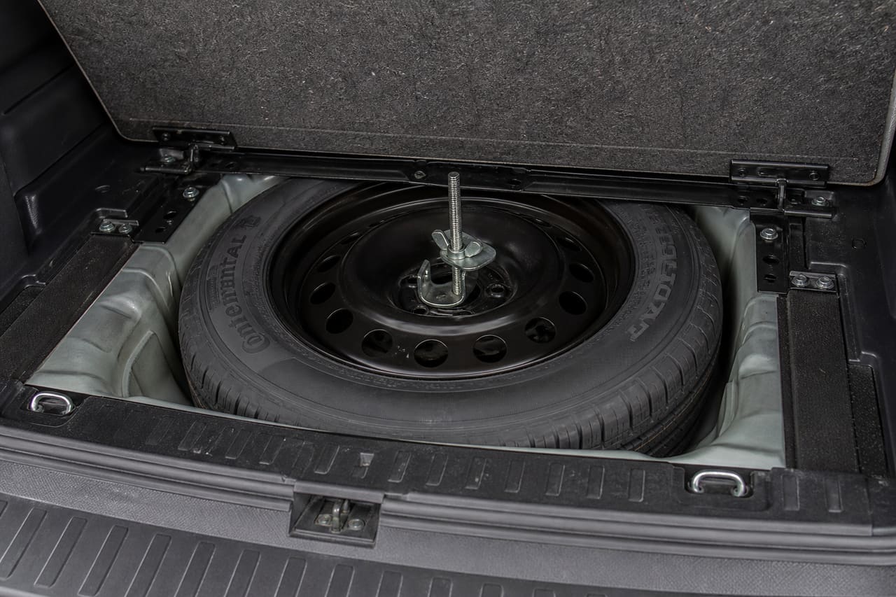 Promaster City Spare Tire Stored Under Rear Cargo Floor