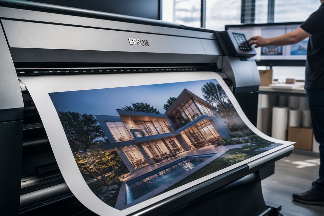 Large Format Inkjet Printer Producing High Detail Art Print