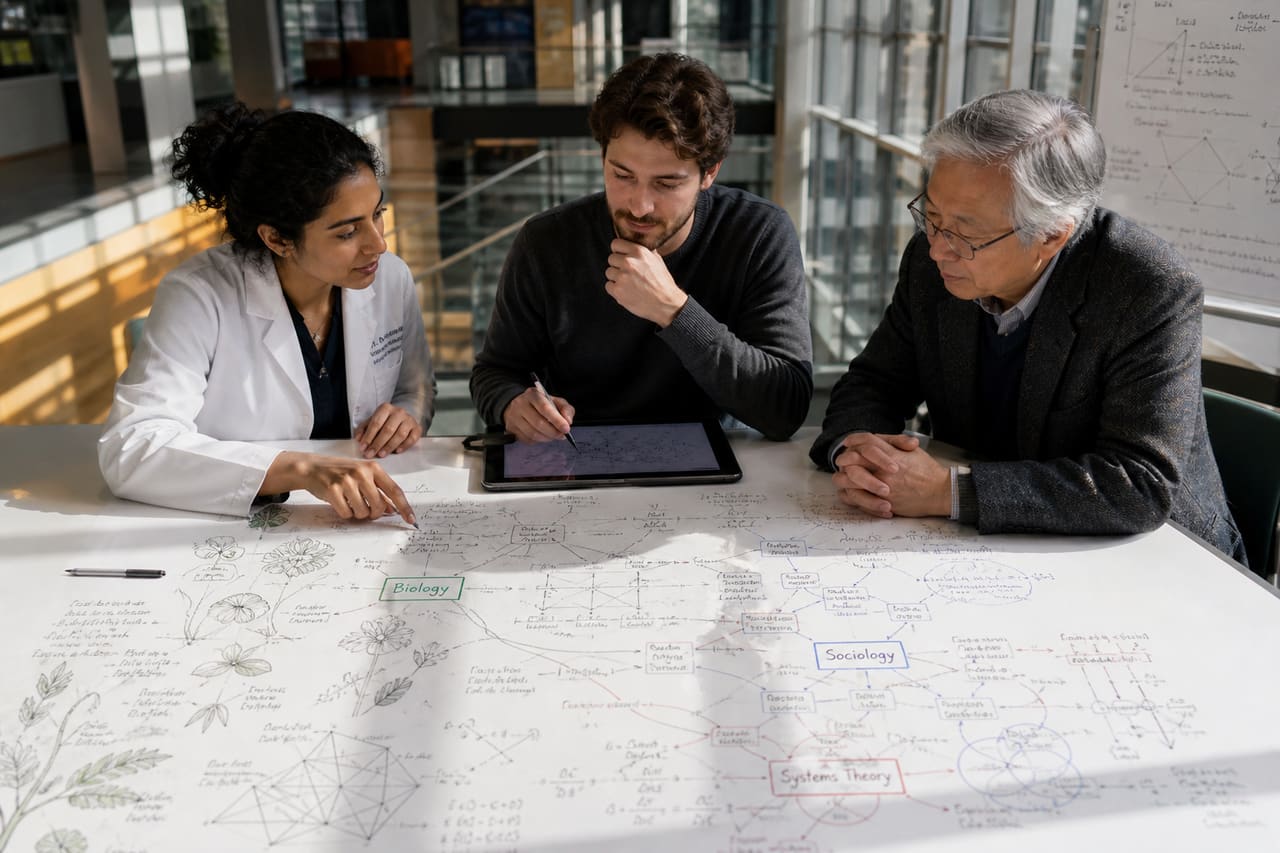 Diverse Scholars Collaborating Over a Complex Interdisciplinary Concept Map