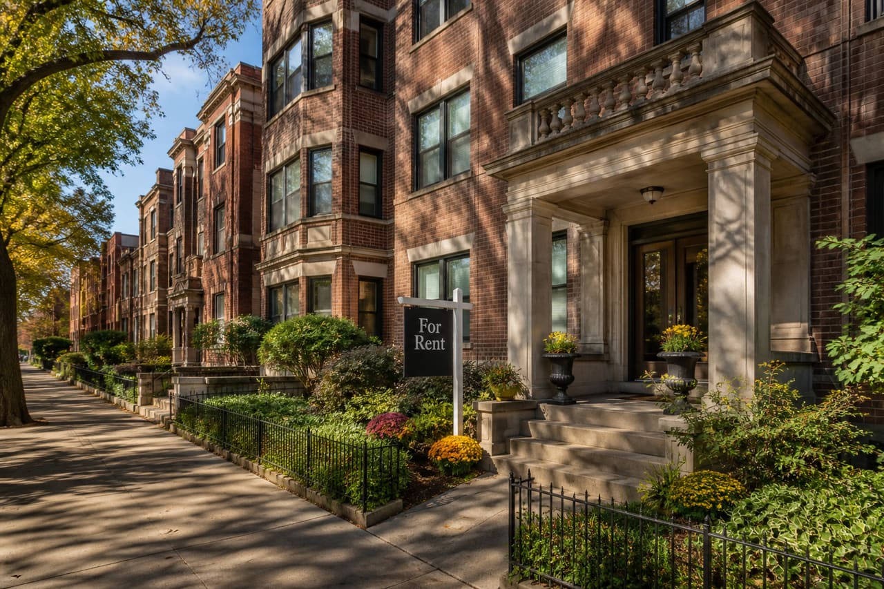 Brick Residential Building for Rent in Chicago