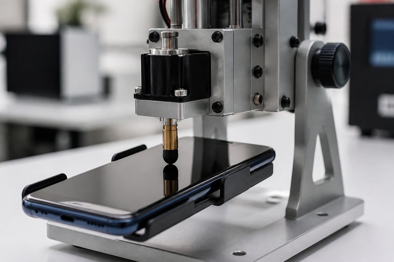 Mechanical Screen Tapper Attached to a Smartphone