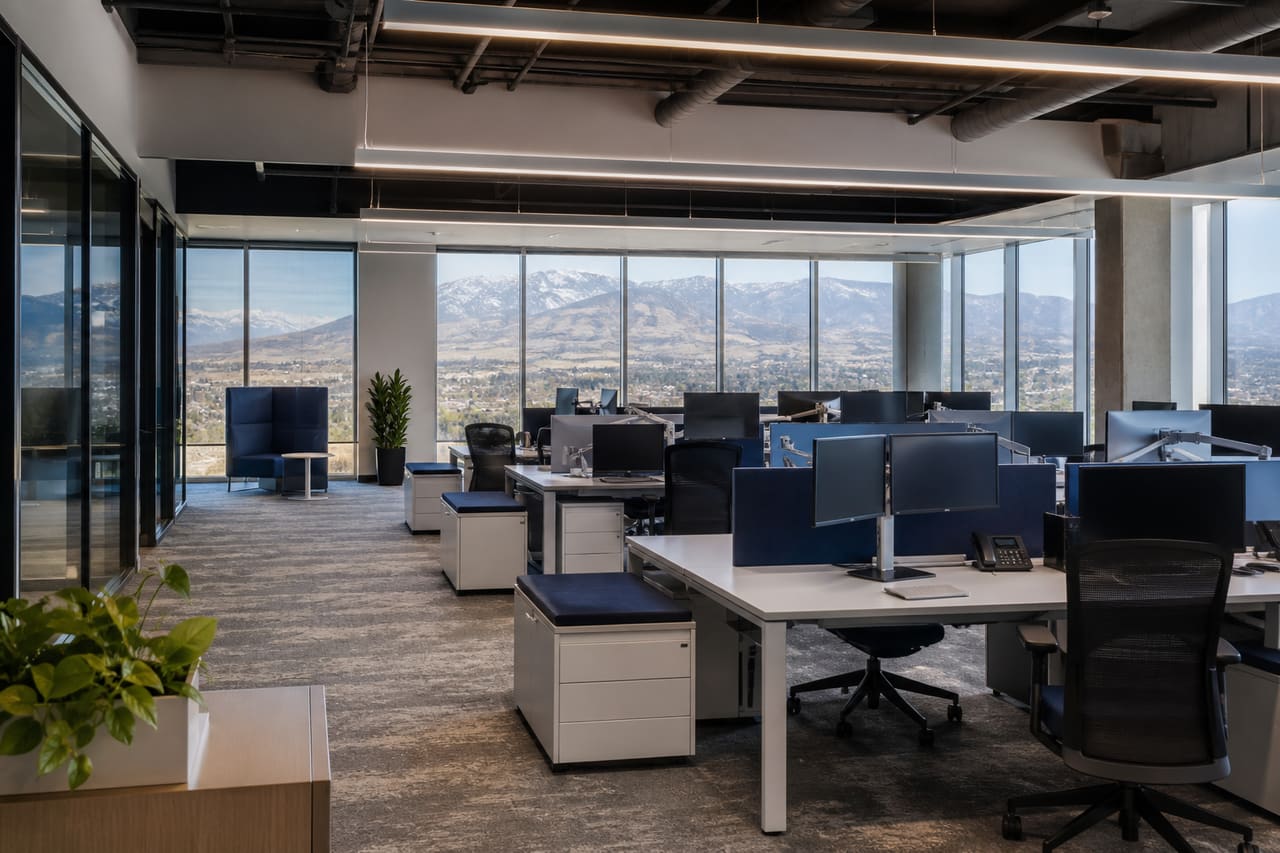 Modern Office Interior of a Computer Corporation in Carson City