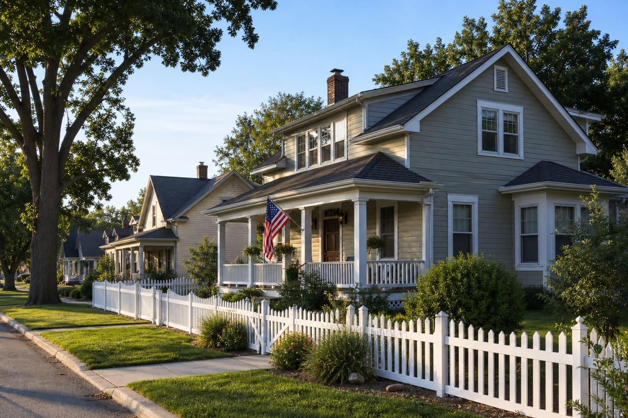 Suburban Family Home on a Quiet Street in Lansing Kansas
