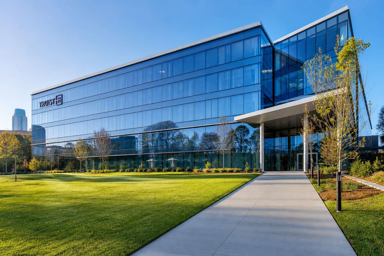 Modern Corporate Office Building Exterior in Atlanta Georgia